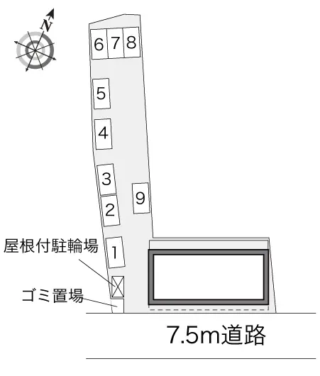 ★手数料０円★榛原郡吉田町片岡　月極駐車場（LP）